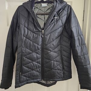 Columbia Black and Gray Quilted Jacket